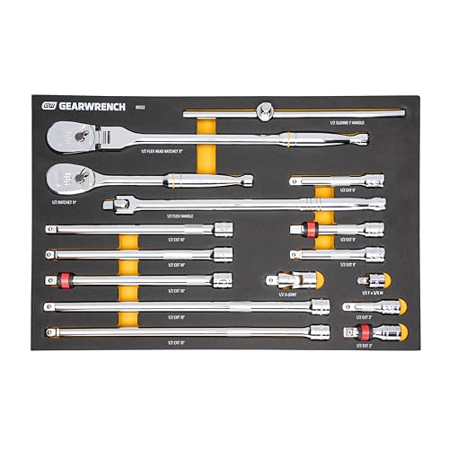 GEARWRENCH 16피스 0.5인치 드라이브 90T 래칫 및 드라이브 공구 세트 | 86522
