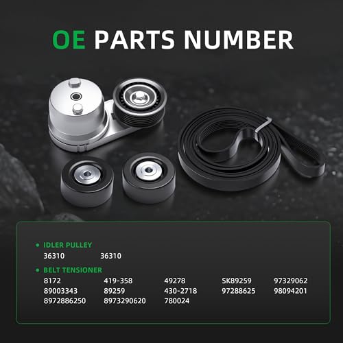 Drive Belt Tensioner Kit for Chevy Silverado 2500 HD 3500 HD 2002-2010 - size: for Silverado/Sierra 2500 HD 2002-2010