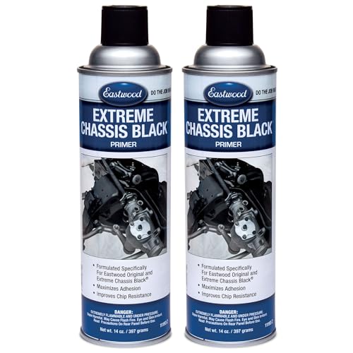 Eastwood Extreme Chassis Black Primer Spray Paint Aerosol 14 oz | 2 Pack