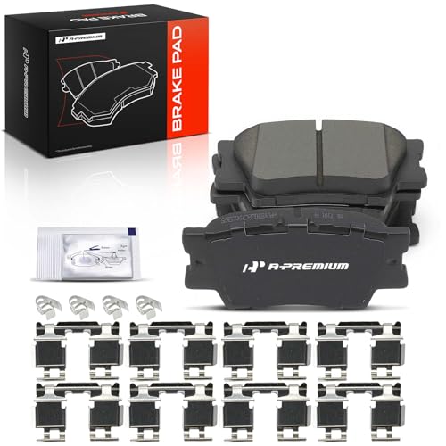 A-Premium Rear Ceramic Brake Pads Compatible with Toyota & Lexus & Pontiac - style: Rear Side - P1212