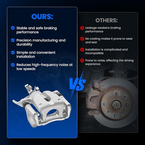 Rear Brake Caliper Assembly for Mini Cooper 2007-2015 1.6L L4 GAS - size: Rear [19B3318 & 19B3319]