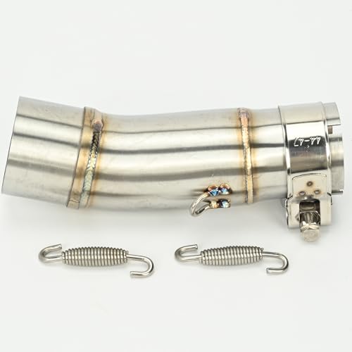 Motorcycle Exhaust Mid Pipe Compatible with Kawasaki Ninja 400 Z400