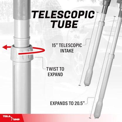 TERA PUMP Fuel Transfer Pump w/Flow Control Nozzle & Telescopic Tube - style: 10 ft Stick Pump (D)