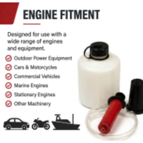 Briggs & Stratton 5430K Oil Extractor Kit - Genuine OEM No-Mess Vacuum Pump for Lawn Mowers, Snow Blowers & Generators, 1.6-Liter - size: 1.6-Liter