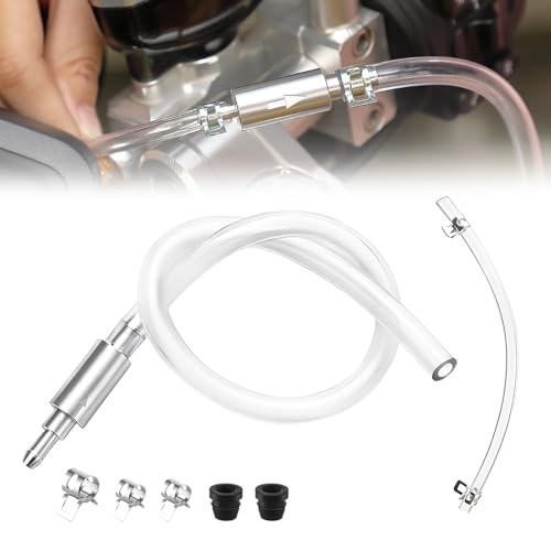 Brake Bleeder Hose, 2025 New One Way Check Valve Tube Bleeding Tool Kit for Car Motorcyle Clutch - Universal Hydraulic Brake Fluid Bleeder with Complete Kit (1 Set) - color: 1 Set