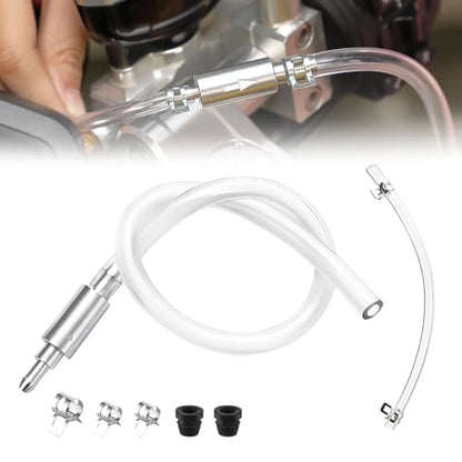 Brake Bleeder Hose, 2025 New One Way Check Valve Tube Bleeding Tool Kit for Car Motorcyle Clutch - Universal Hydraulic Brake Fluid Bleeder with Complete Kit (1 Set) - color: 1 Set