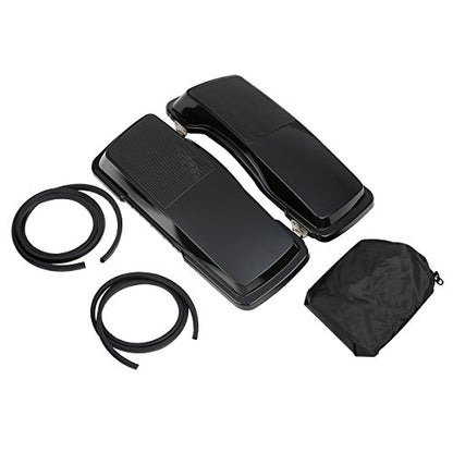 XMT-MOTO Hard Saddlebag Lids w/6 x 9speaker grilles Fit for Harley Touring - style: Unpainted 6x9 Saddlebag Lids (No Speaker,93-13)