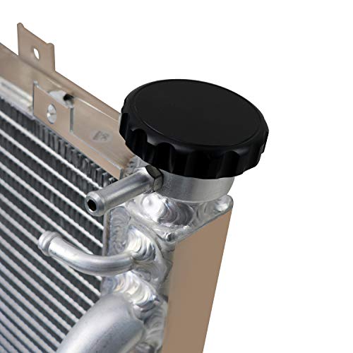 Aluminum Racing Radiator for 2004 2005 Kawasaki Ninja ZX-10R ZX10R, AA5052 Aircraft Grade Cooling, High Performance Racing Spec with CNC Machined Cap