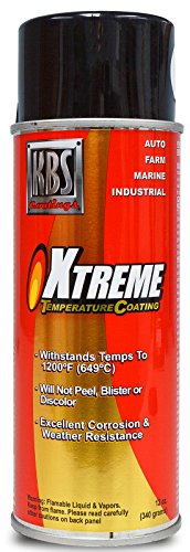 KBS Coatings 65105 Cast Iron Grey Xtreme Temperature Coating - 12 fl. oz. - color: Cast Iron Grey, size: 12 Fl Oz (Pack of 1)