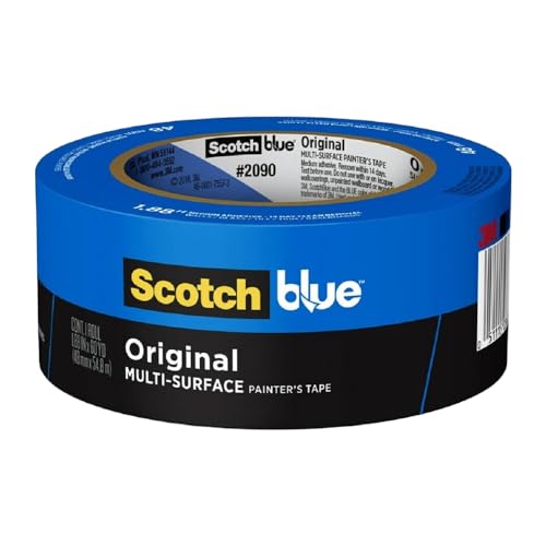 ScotchBlue Original Multi-Surface Painters Tape, 2 Inch Wide (1.88 in. x 60 Yds), 1 Roll Blue Paint Tape Protects Surfaces & Removes Easily, Masking Tape for Indoor and Outdoor Use (2090-48NC) - style: 1 roll