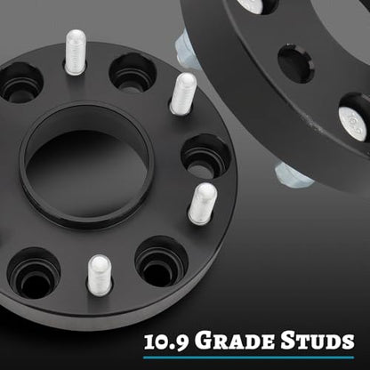 IRONTEK 1.25" Wheel Spacers 6x5.5in Forged Spacers with 77.8mm Hub Bore M12x1.25 Studs Compatible for Nissan 2005-2015 Armada/ 2004-2020 Titan 2004-2010 Infiniti QX56 6x139.7mm to 6x139.7mm 2PCS - color: 6x5.5 inch-1.25 inch-2PCS