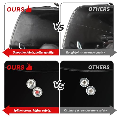 TCT-MOTORPARTS Hard Saddlebag Saddle Bag w/ 6 x 9 Speakers Fit for Harley Touring 2014-2024 Models Electra Road Glide Street Road Glide King - color: Standard Saddlebags+/6x9" Speakers