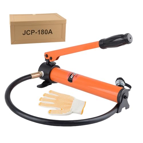 HZLZRZ CP-180 Hydraulic Pump Hand Operated Pump Hydraulic Hand Pump Manual Pump for Porta Power and Jack (1000psi) (HZ-180)