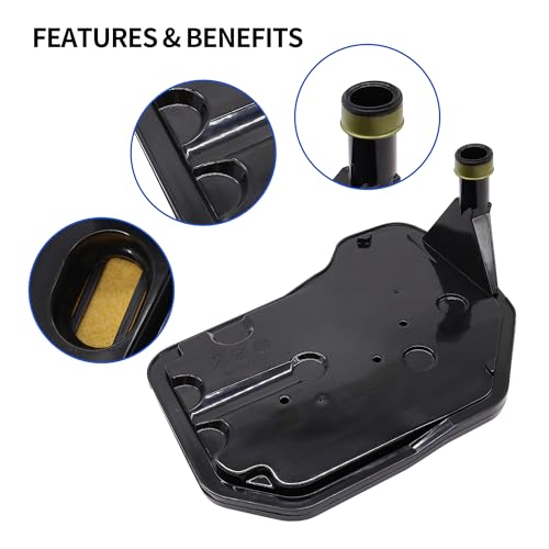 4L60E Transmission Filter Kit with Gasket Compatible with Chevy GMC Silverado 1500 Tahoe Savana Sierra Yukon Cadillac Buick Hummer Oldsmobile Pontiac Replaces 24208576 - style: 24208576