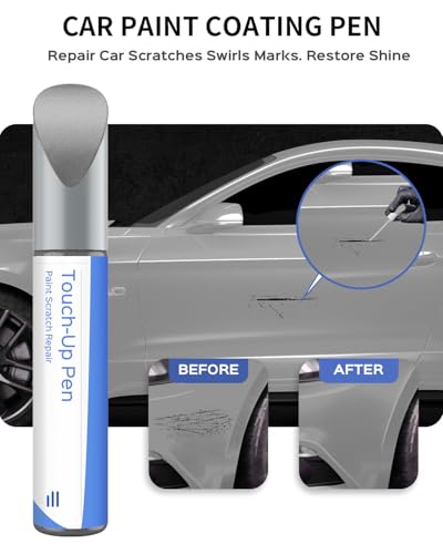 JS/M7432A Iconic Silver Metallic Touch Up Paint Compatible with Ford Exact Match–Chips and Nicks Touch Up - color: Iconic Silver Metallic(JS/M7432A) compatible with Bronco/Bronco Sport/Edge/Escape/Expedition/Explorer/F-150/F-150 Lightning/F-250 Super Duty