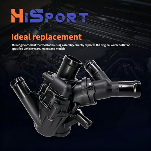 HiSport 2702000415 Engine Coolant Thermostat Housing Assembly 9025187