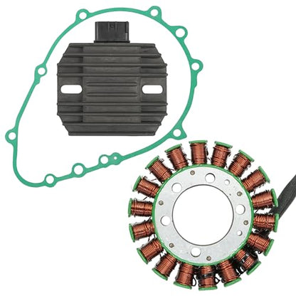 Caltric Stator Regulator Rectifier W/Gasket Compatible with Kawasaki Z1000 Zr1000 Zr 1000 2003-2013
