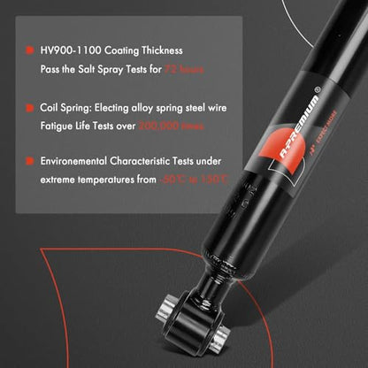 A-Premium Rear Shock Absorbers, Set of 2 - Compatible with Mercedes-Benz