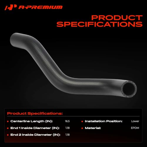 A-Premium Lower Engine Radiator Coolant Hose Compatible with Honda - style: Lower