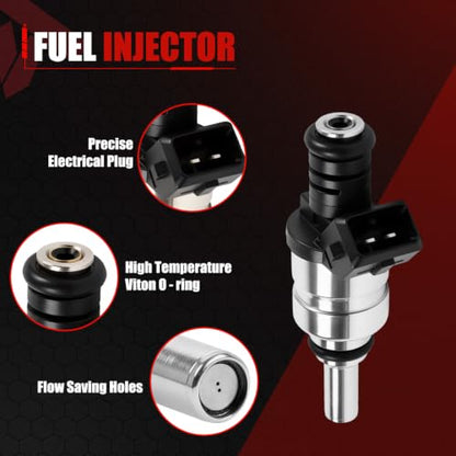 13537546244 Fuel Injector Set of 6 Compatible with 2001-2006 325ci 2.5L - color: QMP-I02F0127