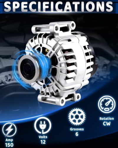 WorldCraft 12V 150A High Output Alternator for Audi Quattro 2.0L 2012-2015 - size: TG15C177