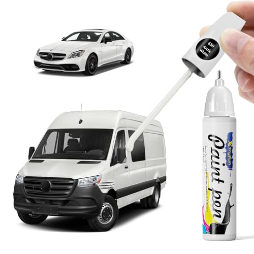 650 Arctic White Touch Up Paint Compatible with Mercedes Benz - color: Arctic White 650