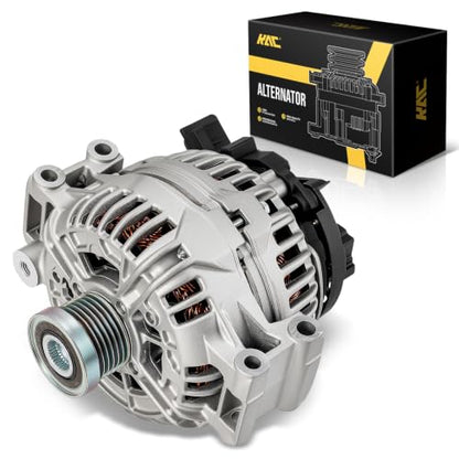 KAC 11077N Alternator Compatible with BMW, 2006 325i, 2006-2008 3.0L Z4, 2006 325xi, 2006 750Li, 2006 650i, 2006 750i, 2006 550i, 155A 12V SC6 Automotive Alternator - size: 11077N