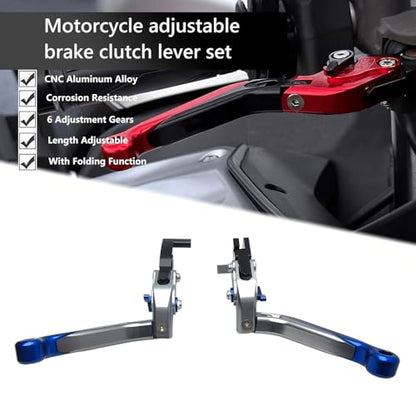 Brake Clutch Levers Replacement for Enfield Himalayan 410 411 - color: Titanium