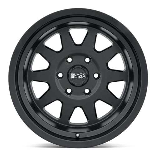 Black Rhino Hard Alloys STADIUM 17X9, 6X5.5, 5.47, +12mm MATTE BLACK - 1790SDM126140M12A