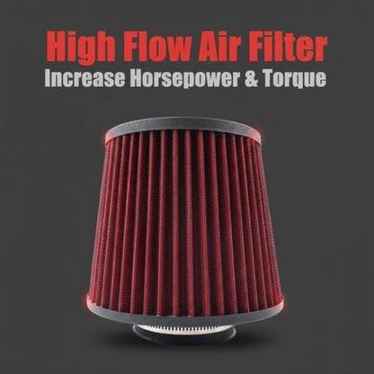Cold Air Intake Compatible with 2000-2006 Audi TT 8N / 1999-2006 VW GTI MK4 / 1999-2005 VW Jetta MK4 / 1999-2005 VW Jetta GLI MK4, Heat - Resistant Aluminum Pipe, High - Flow Filter