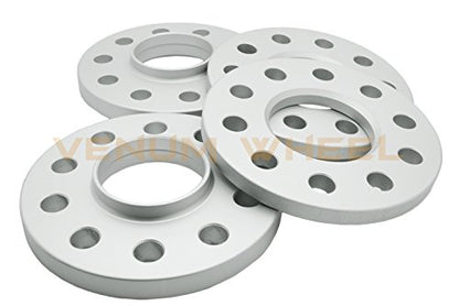 Complete Kit of 12mm Hubcentric Wheel Spacers with Extended Shank 12x1.5 Chrome Lug Bolts