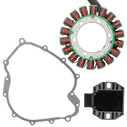 Caltric Stator and Regulator Rectifier with Gasket Compatible With Yamaha Grizzly 660 Yfm660 2002-2008