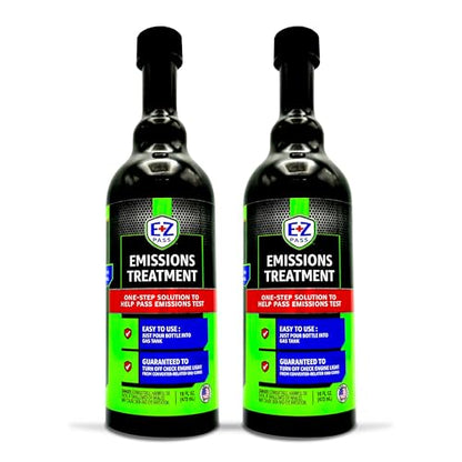 EZ PASS™ Emissions Treatment | Catalytic Converter & O2 Sensor Cleaner | Emissions System Support | Smog Test Prep | 16 Fl oz, 2-Pack - size: 2-Pack