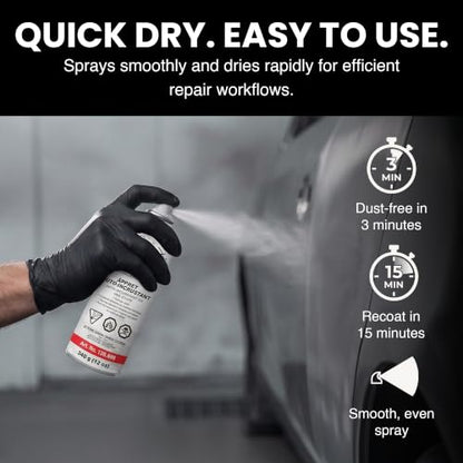 Etch Primer Spray - Automotive High Build Self-Etching Primer for Bare Metal Surfaces, Professional Workshop Formula, Gray, 400 mL