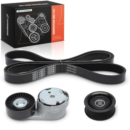 A-Premium Engine Serpentine Belt Drive Kit with Tensioner & Idler Pulley