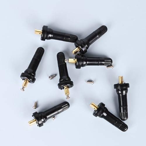 8Pcs TPMS Valve Stems Rubber Snap-in 20008 20018 Tubeless Tire Sensor Valves for 0.453'' Rim Holes Universal Fit for Most Passenger Vehicles