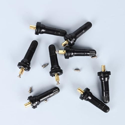 8Pcs TPMS Valve Stems Rubber Snap-in 20008 20018 Tubeless Tire Sensor Valves for 0.453'' Rim Holes Universal Fit for Most Passenger Vehicles
