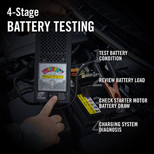 Battery Tender Battery Load Tester 12 Volt at 100 Amps / 6 Volt at 50 Amps Battery Tester - Test Battery Load for 12V or 6V Batteries - Battery Health Checker, Check Starter Motor Draw - 026-0020
