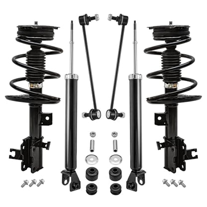 Detroit Axle - 6pc Front Struts Shocks Kit for 2013-2018 Nissan Altima - size: 6AQS47431/ strut shock sway kit