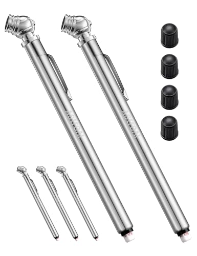 AstroAI Pencil Tire Pressure Gauge, 5 Pack 10-75 PSI Stainless Steel Body - size: 5 Pack, style: without case