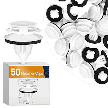 GOOACC 50Pcs Door Trim Panel Clip with Sealer - color: 50Pcs 9mm Clips