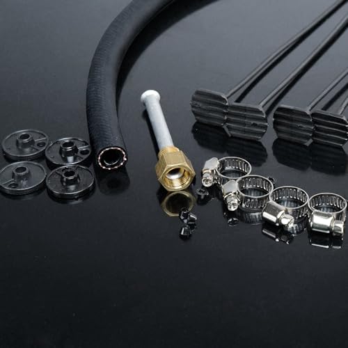 G-PLUS Universal Silver 4 Row AN6 Radiator Remote Aluminum Transmission Racing Oil Cooler & Oil Hose Mounting Kit Fit Cars Trucks