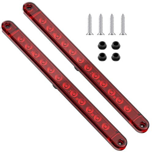 2 Pack 16 Inch 12 LED Red Trailer Brake Tail Light Bar