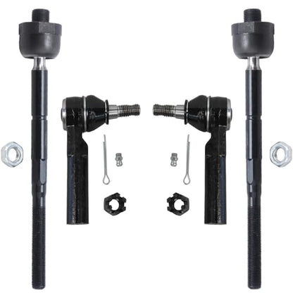 Detroit Axle - 4 Front Tie Rods for 2004-2005 Chevrolet Colorado GMC Canyon - size: 4S42833/group