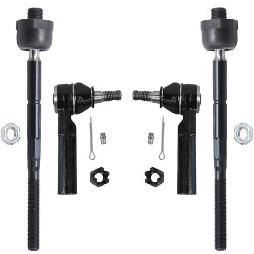 Detroit Axle - 4 Front Tie Rods for 2004-2005 Chevrolet Colorado GMC Canyon - size: 4S42833/group