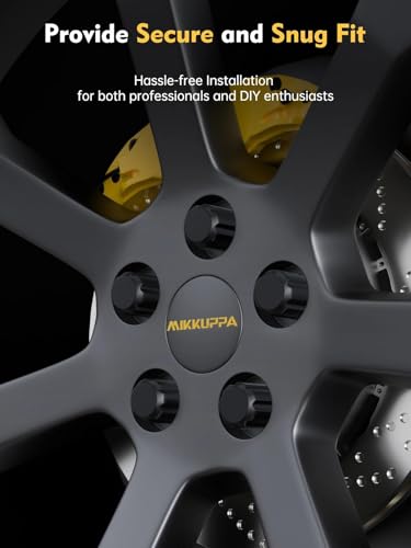 MIKKUPPA 9/16-18 Wheel Lug Nuts, Black 20PCS 7 Splined Tire Nuts 3/4" Hex - color: Black, size: 9/16"-18, style: 20 PCS - Spline Tuner