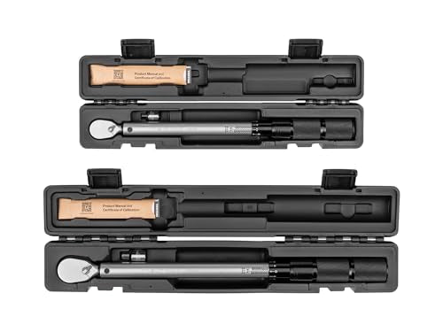TEKTON 3/8, 1/2 Inch Drive 90-Tooth Dual-Direction Micrometer Torque Wrench Set with Cases, 2-Piece (10-100 ft-lb, 40-200 ft-lb) | TRQ95904 - size: 3/8, 1/2 in.