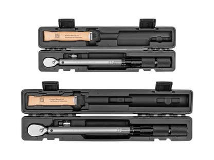 TEKTON 3/8, 1/2 Inch Drive 90-Tooth Dual-Direction Micrometer Torque Wrench Set with Cases, 2-Piece (10-100 ft-lb, 40-200 ft-lb) | TRQ95904 - size: 3/8, 1/2 in.