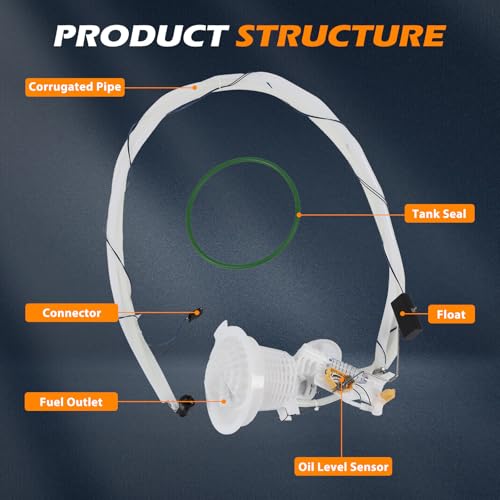 E7264A Fuel Pump Module Assembly Suitable for 2005-2014 Chrysler300 2006-2014 Charger 2009-2014 Challenger 2005-2008 Magnum V6 3.5L/3.6L/5.7L/6.1L/6.4L OE SP7050M, 5136023AC - size: E7264A-size: 20cm