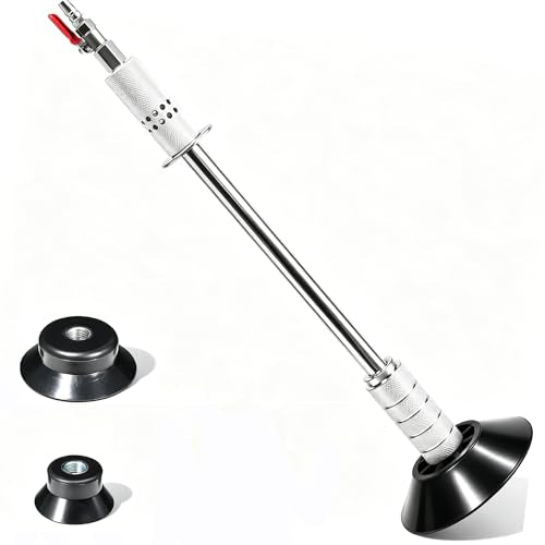 Pneumatic Dent Puller, Pneumatic Suction Cup Dent Puller with 3 Suction Cups (3.2", 4.7", 6.1”), Car Dent Puller Kit, Auto Body Dent Repair Kit, 23.2” Length